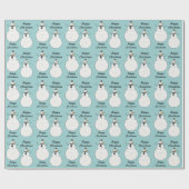 Schneemann Geschenkpapier (Flach)