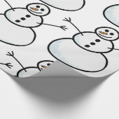 Schneemann Geschenkpapier (Ecke)