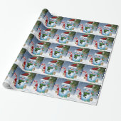 Schneemann Geschenkpapier (Ungerollt)