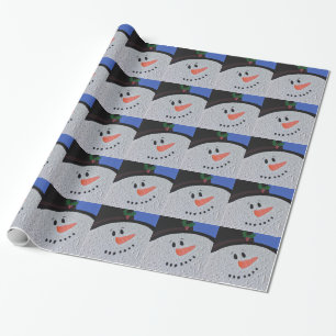 Schneemann Geschenkpapier