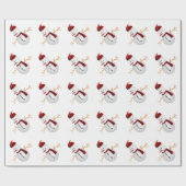Schneemann Geschenkpapier (Flach)
