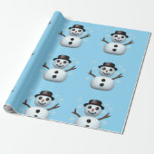 Schneemann Geschenkpapier (Ungerollt)