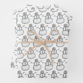 Schneemann Geschenkpapier Set (Beispiel)