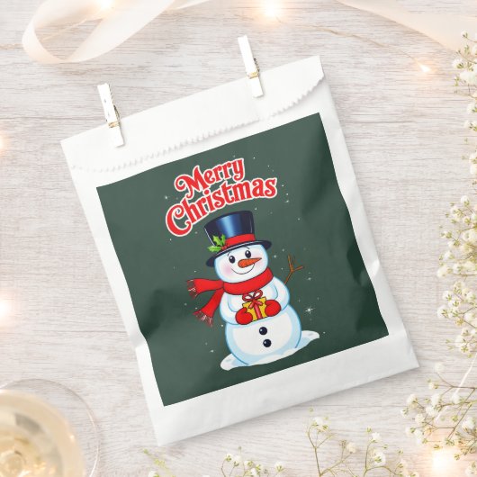 Schneemann Geschenktütchen (Ausgeschnitten)