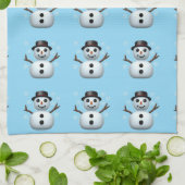 Schneemann Geschirrtuch (Gefaltet)