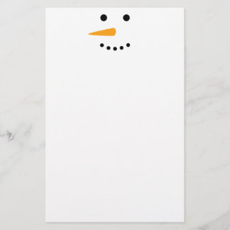 Schneemann-Gesicht Briefpapier
