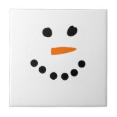 Schneemann-Gesicht Fliese (Vorderseite)