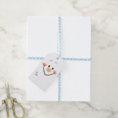 Schneemann Gesicht Geschenkanhänger (Mit Garn)