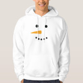 Schneemann-Gesicht Hoodie (Vorderseite)