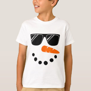 Schneemann-Gesicht-Shirt Jungen Kinder Kleinkind G T-Shirt