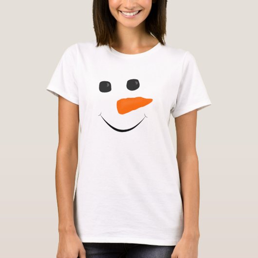 Schneemann-Gesicht T-Shirt (Vorderseite)