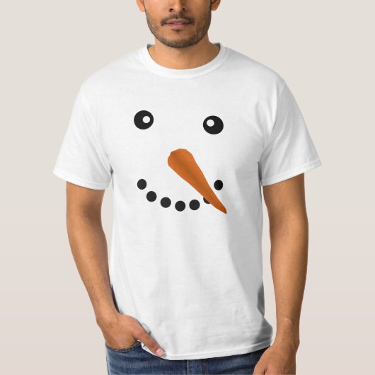 Schneemann-Gesicht T-Shirt (Vorderseite)