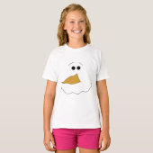 Schneemann-Gesicht T-Shirt (Vorne ganz)