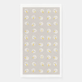 Schneemann-Gesichter Papier-Gasttücher Serviette (Vorderseite)