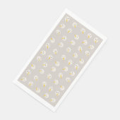 Schneemann-Gesichter Papier-Gasttücher Serviette (Ecke)