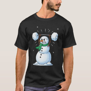Schneemann-Gewichtheben-Weihnachten-Gym-Liebhaber T-Shirt
