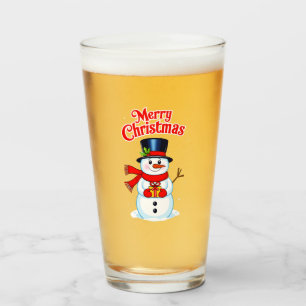 Schneemann Glas