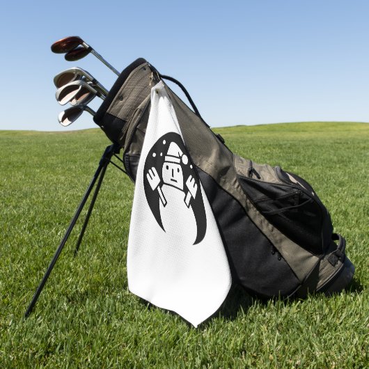 Schneemann Golfhandtuch (Gras)