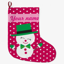 Schneemann Großer Weihnachtsstrumpf