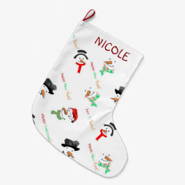 Schneemann Großer Weihnachtsstrumpf