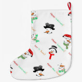 Schneemann Großer Weihnachtsstrumpf (Rückseite)