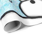 Schneemann-Grüße Geschenkpapier (Rolleneckpunkt)