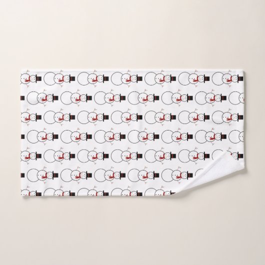 Schneemann-Handtuch-Set Badhandtuch Set (Handtuch)