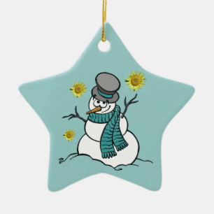 Schneemann-Hoffnungs-Verzierung Keramikornament
