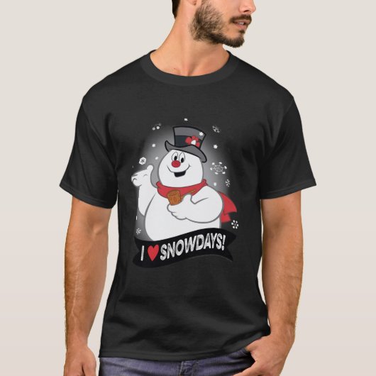 Schneemann I Liebe Frosty T-Shirt (Vorderseite)