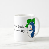 Schneemann im Fenster Kaffeetasse (VorderseiteRechts)