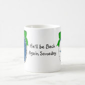 Schneemann im Fenster Kaffeetasse (Mittel)