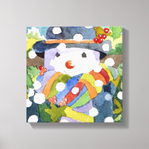 Schneemann im Schnee 2011 Leinwanddruck