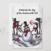 Schneemann im Schwarzwald Einladung (Rückseite)