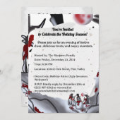 Schneemann im Schwarzwald Einladung (Vorne/Hinten)