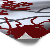 Schneemann im Schwarzwald Poster (Ecke)