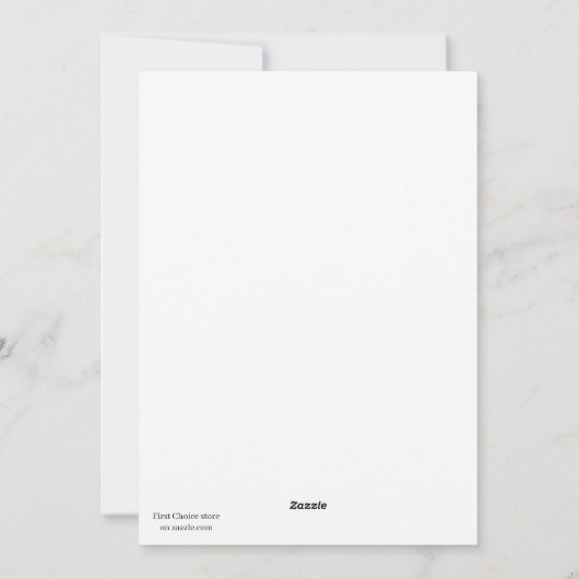 Schneemann im Wald Feiertagskarte (Rückseite)