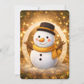 Schneemann im Winter Einladung (Vorderseite)