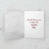 Schneemann im Winter Karte (Innenseite)