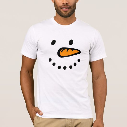 Schneemann in der Front, unterstützen wir R1 rotes T-Shirt (Vorderseite)