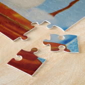 Schneemann in einem Schneeglobe Puzzle (Seite)