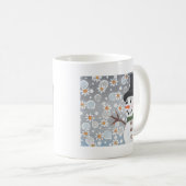 Schneemann in einem Schneesturm Kaffeetasse (VorderseiteRechts)