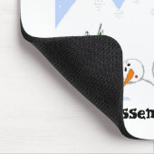 Schneemann in Not Mousepad (Ecke)