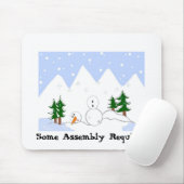 Schneemann in Not Mousepad (Mit Mouse)