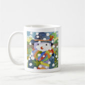 Schneemann in Schnee 2011 Kaffeetasse (Links)