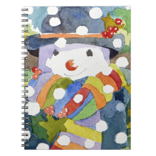 Schneemann in Schnee 2011 Notizblock