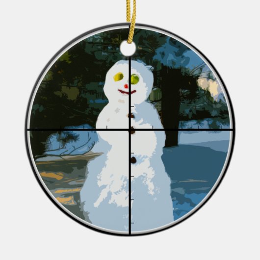 Schneemann in Sight Ornament (Vorne)
