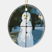 Schneemann in Sight Ornament (Links)