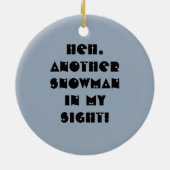 Schneemann in Sight Ornament (Hinten)