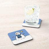 Schneemann in Sunshine Getränkeuntersetzer (Rechte Seite)