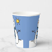 Schneemann in Sunshine Pappbecher (Rechts)